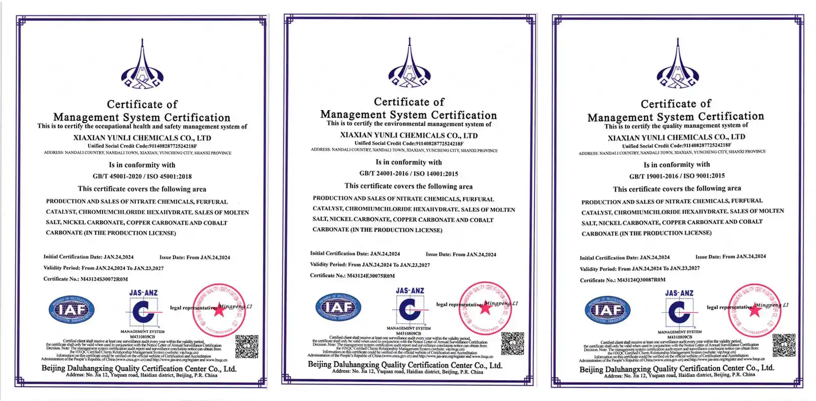 Aluminium Nitrate Nonahydrate